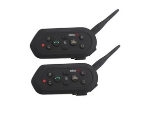 E6 Bluetooth 3.0 Walkie Talkie Helmet Intercom Hardseet 6 Riders 1300M BT Интернет Мотоцикл Wireless Vox Headsets