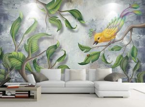 Sfondo 3d murale europeo europeo Murales forestale tropicale retrò sui muro sfondi soggiorno camera da letto salotto papel de parede decorazioni adesivi murali miglioramenti per la casa miglioramento