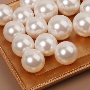 Factory Direct Sales Loose Pearl Beads 3-30mm Half Hole Imitation Shell Pearl Highlight DIY Ornament Accessories High Quality