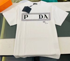 2022SS Tasarımcı Gelgit Tişörtleri Göğüs Mektubu Lamine Baskı Kısa Kollu Yüksek Sokak Gevşek Büyük Boy Günlük T Shirt Saf Pamuk Üstleri Erkekler ve Kadınlar S XL