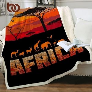 Beddingoutlet African Throw Blain Animal