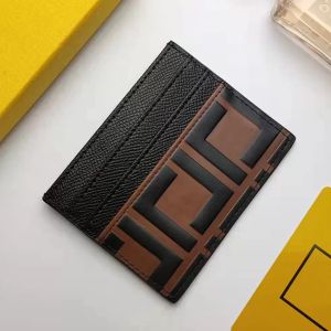 Card Holder for Men Women Mini Wallets Cowhide Genuine Leather Coin Purse Pocket Interior Slot Pocket with Dustbag Box