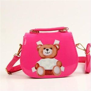 Designer Kids Mini Purse Cartoon Letter Print Shoulder Messenger Bags Teenager Children Girls PU Handbags