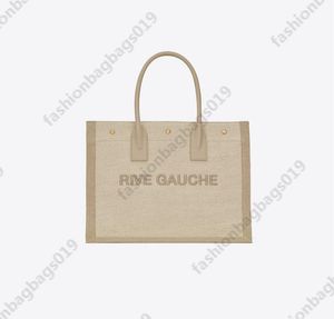 Trend Luxurys Beach bags Designers NOE Rive Gauche Linen Casual Totes Womens Shopper Large Capacity Handbags Ladies Canvas Shoulder Purse 4992902 617481 49929096