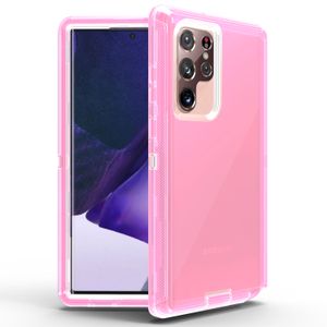 Handyhüllen für Samsung S22 A03S A13 A33 A53 Bunte klare Defender Soft TPU Hard PC Hybird Protective