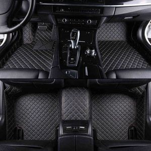 Custom Car Floor Mats för Cadillac SRX CTS Escalade ATS CT6 XT5 CT6 ATSL XTS SLS Dubbelfot Matta Bil Tillbehör W220328