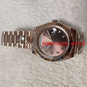 Wholesale manufactured diamonds resale online - Fashion Watch Factory Manufactures Mens Watches mm Chocolate Diamond Ruby Dial Everose Gold Chodrp Automatic Mechanical Wristwatch With Big Box