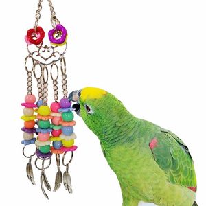 Giocattoli per pappagalli per accessori per uccelli Forniture Cockatiel Pesce persico Giocattolo per animali domestici Budgie Decorazione per gabbia per parrocchetti