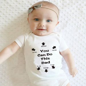 Pagliaccetti You Got This Daddy Baby Romper Born Infant Girls Boy Manica corta Divertente Cool Dad Cotton Tuta Outfit Fathers GiftRompers