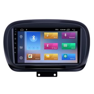 Android Car DVD HD Dotykowy Player Odtwarzacz na 2014-2019 Fiat 500x 9 cal AUX Bluetooth Wifi USB GPS Nawigacja radiowa SWC Carplay