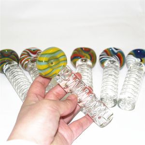 Glycerin Glass Smoking Pipes Heady Spoon Oil Burner Tobacco Pipe for silicone water bong bubble dab rig