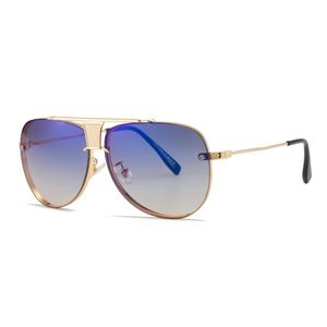 Moda estilo clássico gradiente piloto óculos de sol legal homens aros vintage marca design óculos de sol uv400 oculos ditaeds