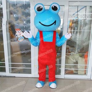 Halloween Lovely Frog Mascot Costume Cartoon Theme Character Carnival Festival Fancy Dress Adults Size Xmas Outdoor Party Outfit