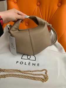 Polene leather female handbag french new solid color bento bag number eleven single shoulder s satchels bags