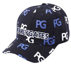 Unisex PG Golf Hat Królewskie lub białe kolory sportowe baseballowa czapka sporty sporty na zewnątrz szczytowe czapki