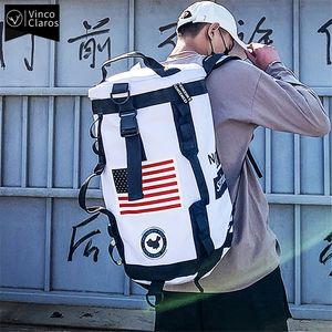 Multipurpose Large Capacity Men's Travel Backpack Trend Hip Hop Male Sports Gym Backpacks Cool Streetwear Backpack for Men 220324