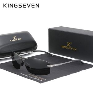 KINGSEVEN UPPDATERAD ALUMINIUM POCHROMC Solglasögon Män polariserade Kör Kameleonglasögon Male Change Color Sun Eyewear 220511