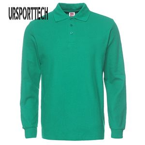 Polo da uomo di marca Polo da uomo a maniche lunghe Polo da uomo Moda casual in cotone Slim Fit Polo da uomo Maglie Plus Size XS-3XL 220527