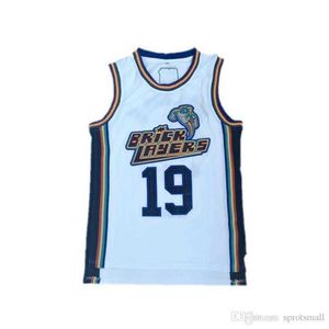 SJZL98 # 19 Aaliyah Bricklayers Jersey Dikişli 1996 MTV Rock N Jock Jersey Film Basketbol Jersey En Kaliteli Boyutu S-XXL