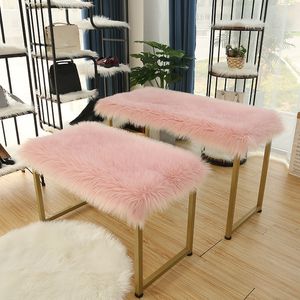 MUZZI 2018Soft Wool Living Room Coffee Table Cushion Sofa Carpet Plush Carpet Bedroom Covered Mattress White Floating Window Mat 0624