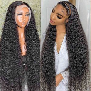 NXY Hair Wigs Water Water Lace Front HD Frontal Brasileiro para Mulheres Humano 13x4 Deep Closure 220609