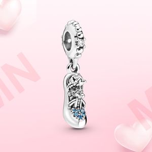 Silver Charm Rat Crystal Pendant Jewelry Original Fit Pandora Nacklace for Women Armband