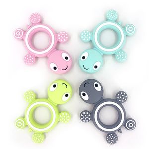 Silicone Baby Teethers Turtle 1PC Food Grade Tortoise Silicone Tiny Rod Childrens Goods Nurse Gift Baby Teether Toys 220602