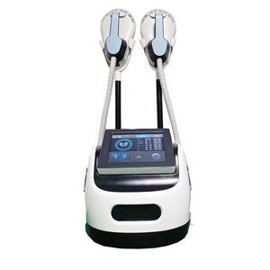 Hi-EMT EMSLIM NEO PORTABLE EMS Body Sculpting Machine 2 HANDLAR ELEKTROMAGNETISK BYGG MUSCLE STIMULATHER MASKIN