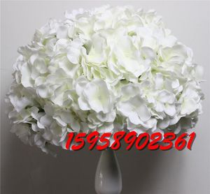 Dekoratif Çiçek Çelenkleri 30cm/35cm/40cm/50cm -10pcs/lot düğün hidrngea yol kurşun yapay tablo çiçek merkezi topu dekorasyonDecorat