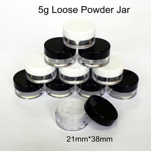 Storage Bottles & Jars 6pcs/Pack Empty Loose Powder Compact With The Grid Sifter & Puff Jar Packing Container Powdery Cake Box Cosmetic