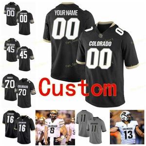 THR NCAA College Jerseys Colorado Buffaloes 18 Tony Brown 19 Rashaan Salaam 2 Laviska Shenault Jr. 21 Kyle Evans Custom Football zszyte