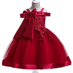 Abiti da ragazza Abito da festa estivo senza spalle per ragazza Elegante per bambini Ragazze Abbigliamento per bambini Matrimonio Principessa DropGirl's