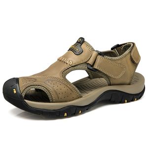 Grande taille sandales hommes 2022 été nouveau respirant orteil sandale loisirs de plein air chaussures de plage décontractées 003