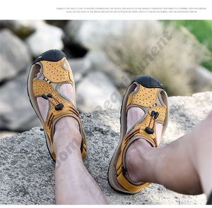 Grandi dimensioni 11 sandali da uomo 2022 estate nuovo sandalo con punta traspirante per il tempo libero all'aperto scarpe da spiaggia casual grigio nebbia 2