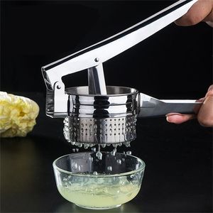 1 pc de alta qualidade de aço inoxidável espremedor vegetal enchimento dehydrator batata masher ricer frutas imprensa juicer cozinha suprimentos 220423