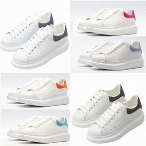 2023 Designer Fashion Espadrilles Casual Shoes White Black Mens Women Flats Lace Up Platform Overdimensionerad Suede Sneaker Sneakers 36-46 med lo uzkb#