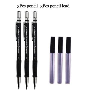 Kulspetspennor mm mekanisk blyertspenna blyerts söt b automatiska pennor med uppsättning för konstskiss ritningsmålningsverktyg Student Stationeryballp