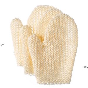 Natural sisal banho spa chuveiro scrubber esponja luva luva mitt suavizar suavizar a pele anti-envelhecimento eco amigável bbf14331