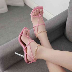 Ladies Large High Heels Sandals thin heels summer