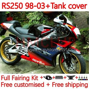 フェアリング +アプリリアのタンクカバーRSV250RR RS-250 RSV250 RS RSV 250 RSV-250 98-03 159NO.70 RS250 RR 1998 1999 2000 2001 2002 2003 RS250R 98 99 00 01 02 03ボディホワイトブラック