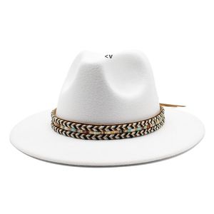 Cappello Fedora per donna uomo cappelli in feltro donna uomo Fedora Panama Jazz cappello a cilindro femminile berretto a tesa larga moda bambina autunno inverno berretti BBE14006