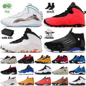 Top Jumpman10 14 Man Vintage Basketball Shoes Hot Jumpman 10s GS Fusion Red Wings 14s New Reflective Chameleon Fortune Gym Blue Gul Jorda Jordon Shoe Shoe