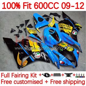 OEM Body For HONDA CBR600 CBR 600F5 600 RR CC F5 09-12 Bodywork 146No.0 CBR-600 CBR600RR 09 10 11 12 CBR 600RR 600CC 2009 2010 2011 2012 Injection Fairings Shark Fish