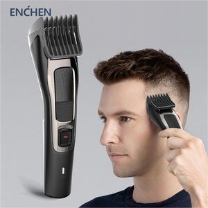 Enchen Sharp 3S Electric Hair Clipper Professional Trimmer dla mężczyzn bezbładzie brody do cięcia maszyna do cięcia Razor 220712