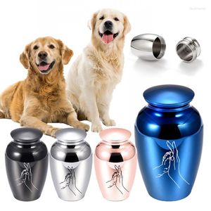 Pendant Necklaces Cremation Urn For Pet Ashes Keepsake Aluminum Alloy Ash Holder Dog Engraved-With Gift Velvet Bag-Engraved NamePendant Pend