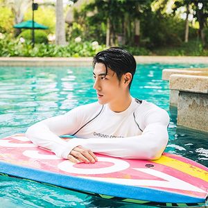 Wholesale mens rash guard long sleeve for sale - Group buy Men s T Shirts OhSunny Swimsuit Men Rash Guard Patchwork Long Sleeve Anti UV Sunscreen Gym Tights Training Surfing Shirts Diving Tops Quick