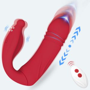 Güzellik Öğeleri Kadınlar İçin Teleskopik Vibratör Uygulama Giyilebilir Dildo Panties G Spot Stimülatör Mastürbator Kablosuz Uzaktan Kumanda Yetişkin için Seksi Oyuncak