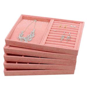 Joyeros De Terciopelo Rosa al por mayor-Joyas Atractivos Empacados de caja de almacenamiento de terciopelo rosa Pinket J220823