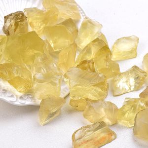 Dekorativa föremål Figurer Natural Crystal Citrin 10-30mm grusprov Reparation Rock Mineral Healing Stone Gift Aquarium Accessory Hom