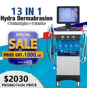 Użyj spa 13 w 1 Hydra Dermabrazion Microdermabrazion Maszyna głębokie oczyszczenie twarzy Podnoszenie Hydrodermabrazion Equipment FDA CE Zatwierdzony